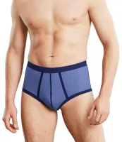 Heren slip met gulp - blauwe streep M2000