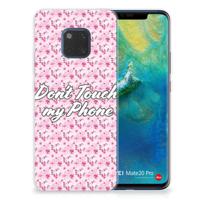 Huawei Mate 20 Pro Silicone-hoesje Flowers Pink DTMP