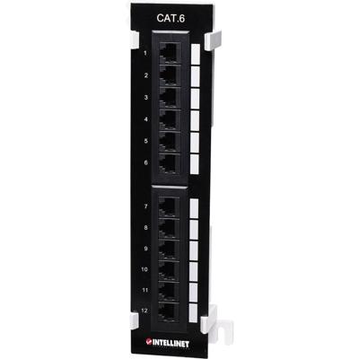 Intellinet 560269 12 poorten Netwerkpatchpaneel 254 mm (10) CAT 6 1 HE Meerdere kleuren Ingericht