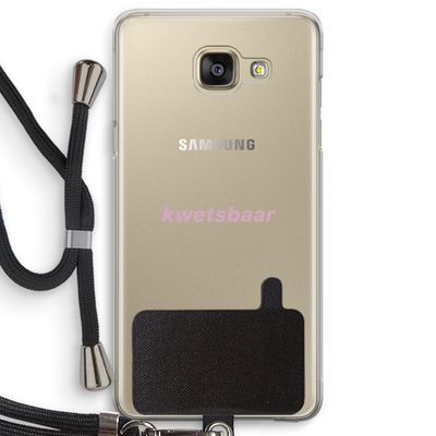 kwetsbaar: Samsung Galaxy A5 (2016) Transparant Hoesje met koord