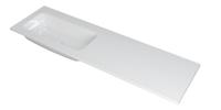 INK Wastafel Faktor polystone links zonder kraangat 160 cm x 45 cm x 1,5 cm Glans wit 3407044