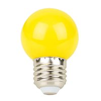 Showgear G45 E27 kunststof led-lamp voor prikkabel 1W geel - thumbnail