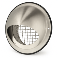 Bolrooster RVS Ø 150mm - Ventilatierooster buiten - Insectenwerend scherm