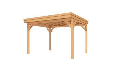 Buitenverblijf EASYLINE Plat dak - 400x300 cm - Bouwpakket- Plat dak- - YARD Outdoor