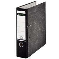 Ordner leitz 1082 180° 80mm karton folio zwart