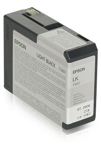 Epson inktpatroon licht zwart T 580 80 ml T 5807