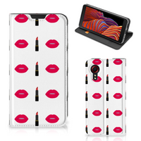 Samsung Galaxy Xcover 5 Hoesje met Magneet Lipstick Kiss