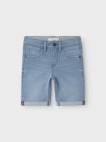 Name it zomer jeans short jongens - slim fit - licht blauw denim - Nkmsilas