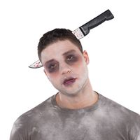 Amscan Hoofdband Mes Halloween Zilver/zwart One-size - thumbnail