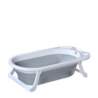 Titaniumbaby opvouwbaar babybad Wave grijs - thumbnail