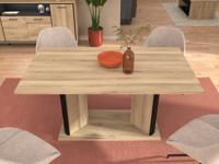 Verlengbare eettafel OSTEO 160>200 kronberg eik/zwart