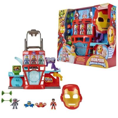 Iron Man HQ, elektronische kinderboxset, Marvel Iron Man en zijn geweldige vrienden, vanaf 4 jaar