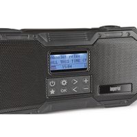 Imperial DABMAN OR 1 Outdoorradio DAB+, VHF (FM) Noodradio, Bluetooth Zonnepaneel, Acculaadfunctie, Handslinger, Spatwaterbestendig, Waterdicht, Zaklamp Zwart - thumbnail