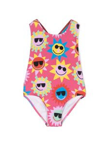 Stella McCartney Kids maillot de bain à imprimé soleil - Rose