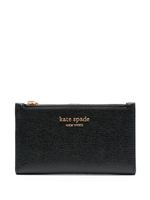 Kate Spade porte-monnaie en cuir à détail de logo - Noir