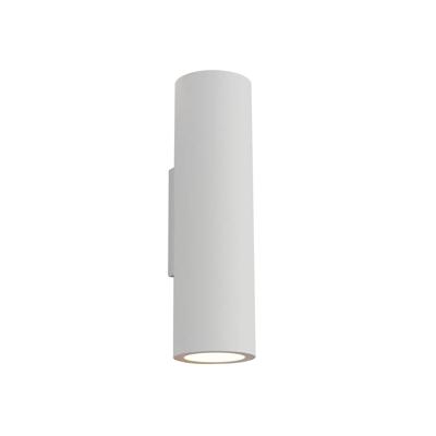 Artdelight Wandlamp Brest glad H 25 cm gips wit