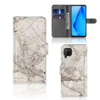 Huawei P40 Lite | Bookcase | Marmer Beige