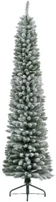 Everlands Pencil pine grote kunstkerstboom besneeuwd groen 240cm