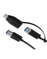 ICY BOX IB-CB032 USB-kabel USB 3.2 Gen 1 (3.1 Gen 1) 1 m USB B USB A Zwart - thumbnail