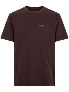 Supreme t-shirt à logo imprimé - Marron