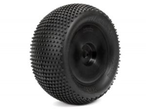 Mounted nubz tyre 143x68mm s compound on dish wheel black