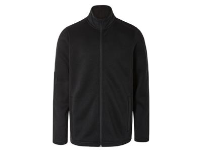 LIVERGY Heren fleecevest (Zwart, M)