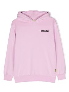 Barrow kids hoodie en coton à logo imprimé - Rose