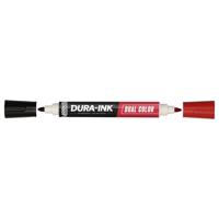 Markal DURA-INK DUAL COLOR 96330 Permanent marker Rood, Zwart Watervast: Ja