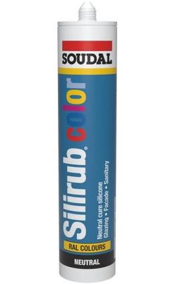 Soudal Silirub Color | Siliconenkit | Crème Wit Ral 9001 | 300 ml - 105870