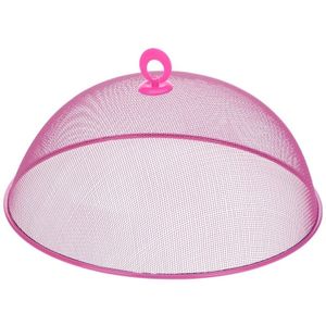 Vliegenkap roze voor voedsel 35 cm