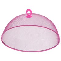 Vliegenkap roze voor voedsel 35 cm   -