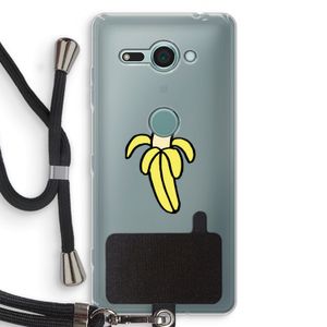 Banana: Sony Xperia XZ2 Compact Transparant Hoesje met koord
