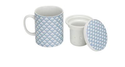 Cosy & Trendy Theemok met filter + deksel blauw