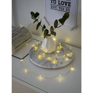 Konstsmide 1461-180 Micro-lichtketting Binnen werkt op batterijen Aantal lampen 40 LED Warmwit Verlichte lengte: 3.9 m Timer