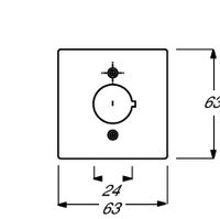 2533-84  - Basic element with central cover plate 2533-84 - thumbnail