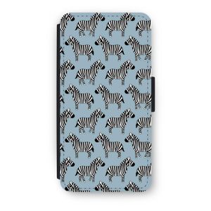 Zebra: iPhone 7 Plus Flip Hoesje