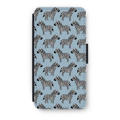 Zebra: iPhone 7 Plus Flip Hoesje
