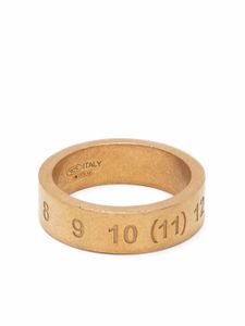 Maison Margiela bague à motif numéro gravé - 950 GOLD