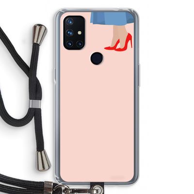 High heels: OnePlus Nord N10 5G Transparant Hoesje met koord