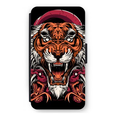 Tiger and Rattlesnakes: iPhone 12 mini Flip Hoesje