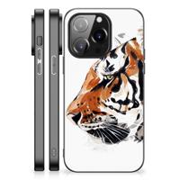 Kleurrijke Telefoonhoesje iPhone 14 Pro Watercolor Tiger