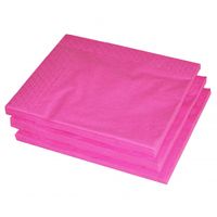 BBQ servetten fuchsia roze kleur 100 stuks - thumbnail