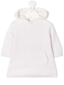 Bonpoint hoodie en maille texturée - Blanc