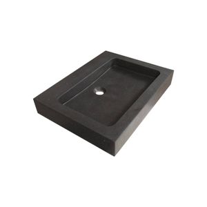 Wastafelblad Natuursteen Black Spirit 60 1 kraangat