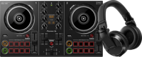 Pioneer DJ DDJ-200 + Pioneer DJ HDJ-X5 Zwart - thumbnail