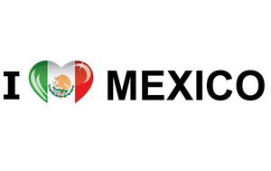 Vakantie sticker I Love Mexico