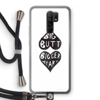Big butt bigger heart: Xiaomi Redmi 9 Transparant Hoesje met koord
