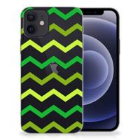 iPhone 12 | 12 Pro (6.1") | TPU bumper | Zigzag Groen