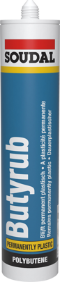 Soudal butyrub | butyleenvoegkit | 310 ml | grijs - 102570