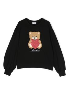 Moschino Kids sweat à imprimé Teddy Bear - Noir